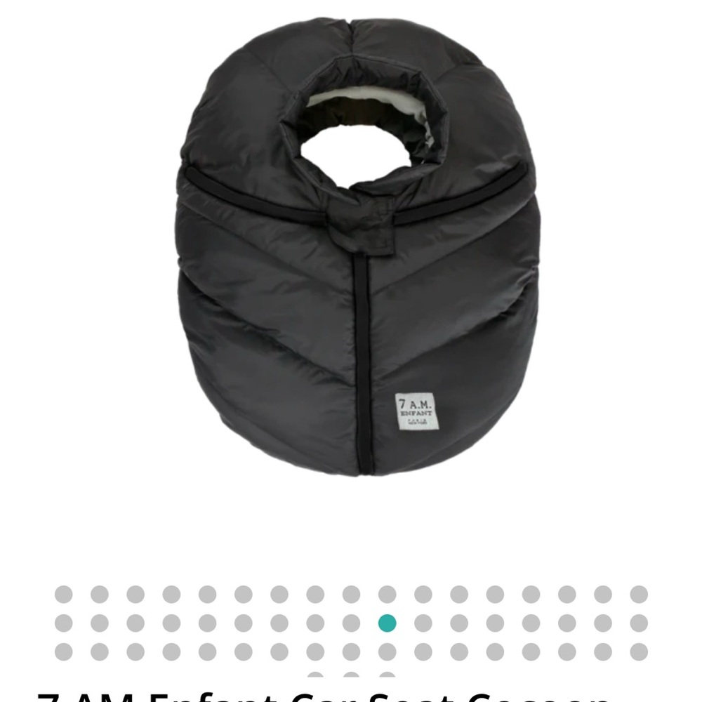 7 A.M. Enfant Cozy Black Car Seat Cover